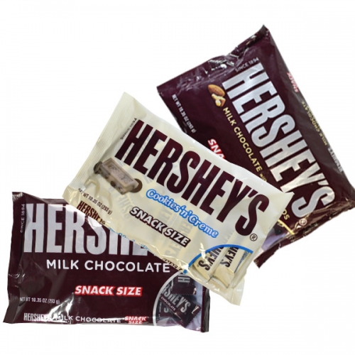 허쉬 밀크초콜릿/아몬드/쿠키앤크림(3종) 스낵바 293g/허쉬초콜릿/Hersheys chocolate/초콜렛/초코렛/간식