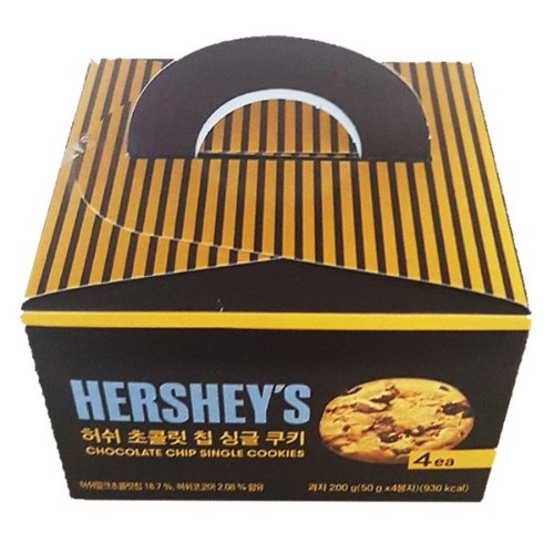 허쉬 초콜릿 칩 싱글 쿠키 (50g x 4봉) 200g (유통기한:2019/04/12)