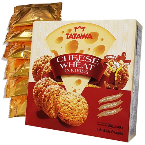 타타와 치즈 윗 쿠키 (10g X 6개입) 과자 60g
