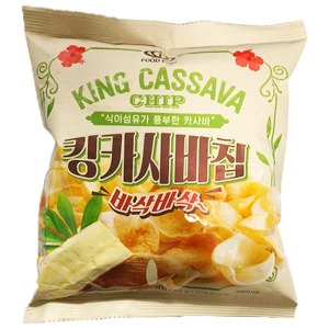 푸드킹 킹 카사바 칩 스낵 과자 55g