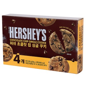 허쉬 초콜릿 칩 싱글 쿠키 (50g X 4개입) 200g